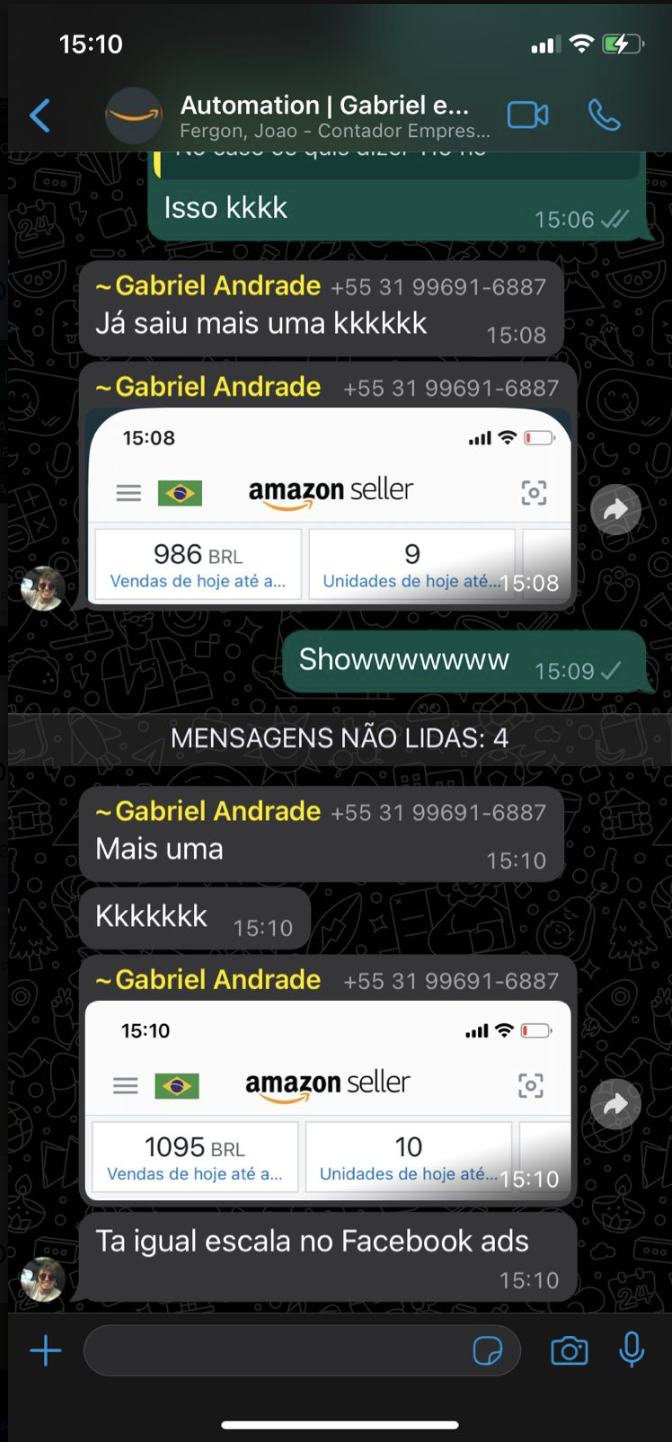 Resultado: mil reais no primeiro dia rodando
