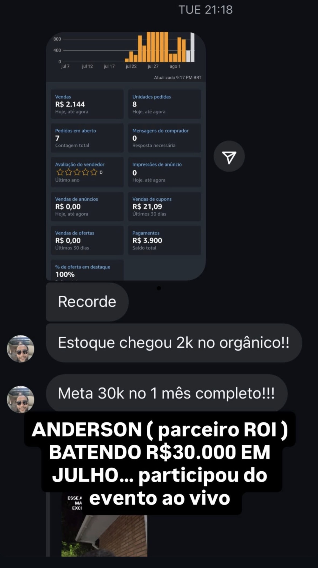 Depoimento — Anderson